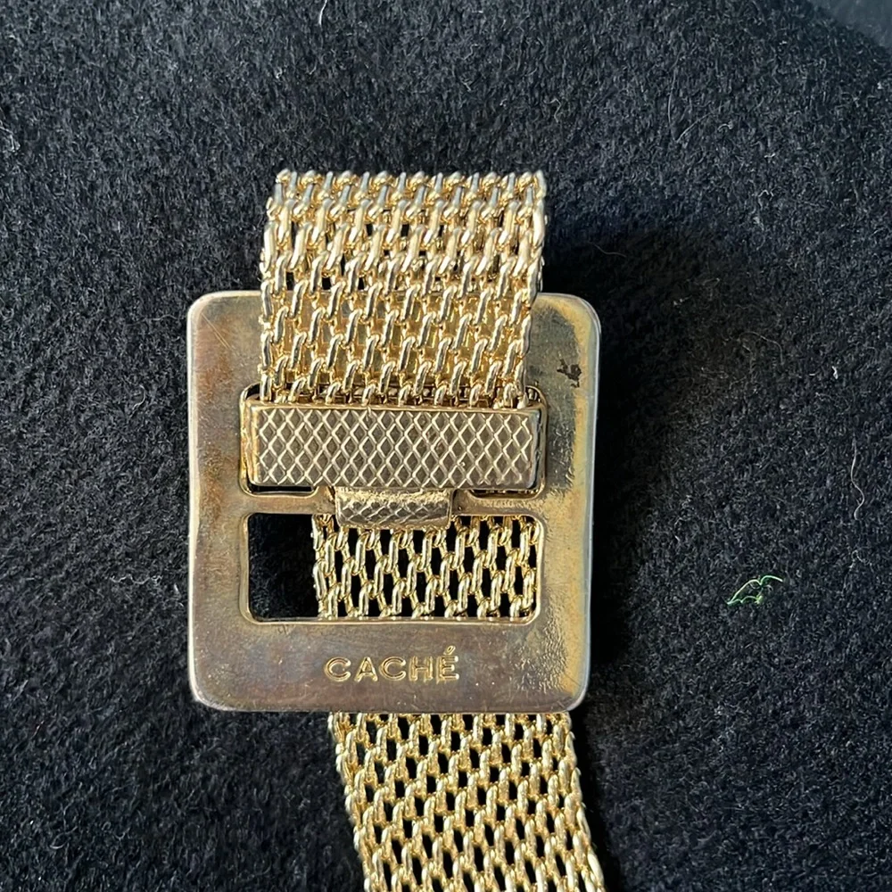 Cache vintage gold watchband chain belt - Picture 4 of 10